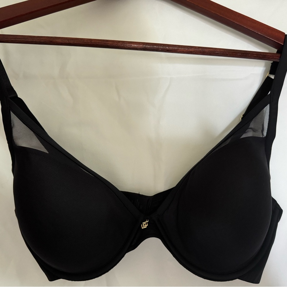 Third Love Black Mesh Push-Up Bra